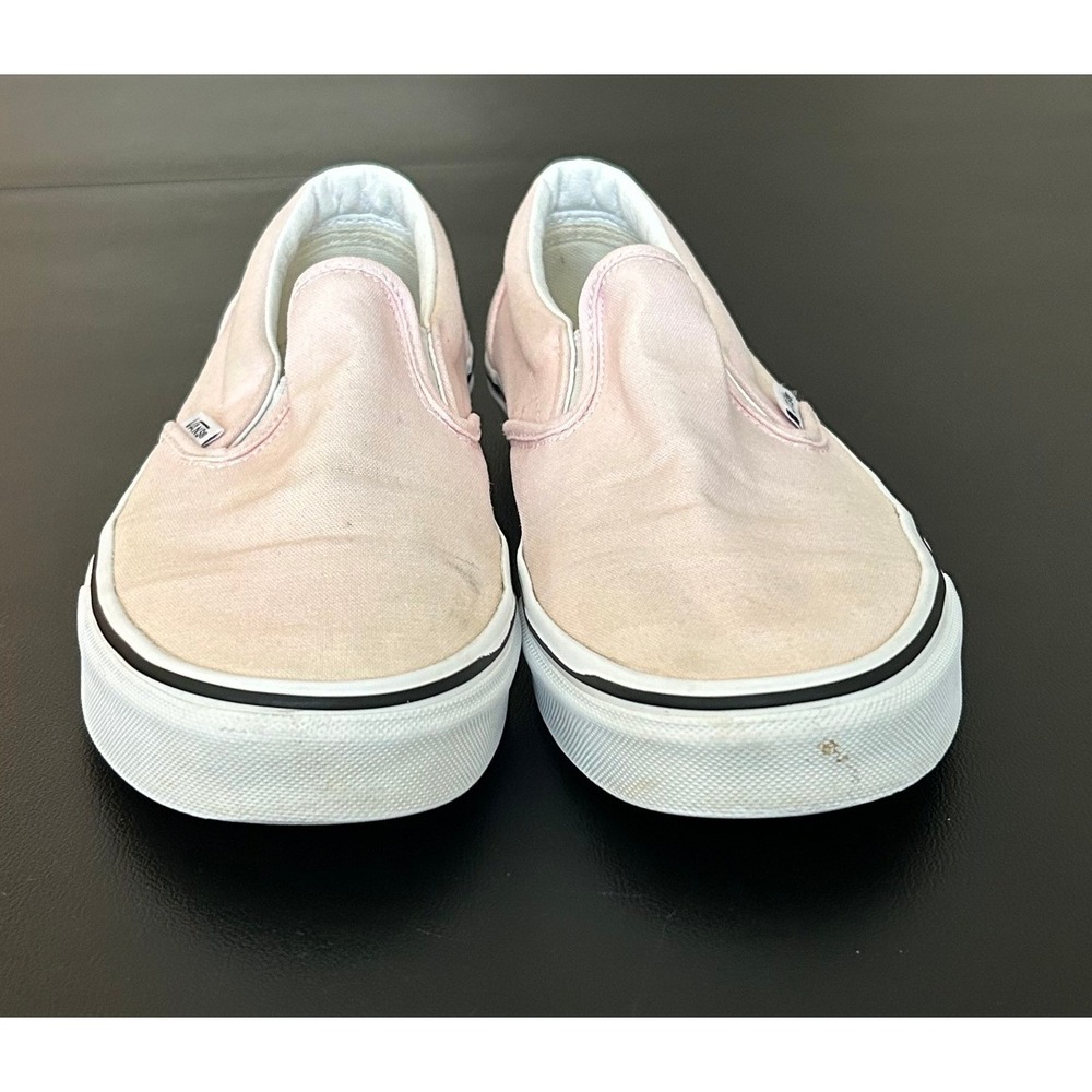 Vans Classic Slip-On Pink Canvas Skate Shoes Mens 7.5 Womens 9.0 - Picture 7 of 10